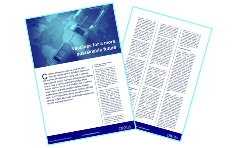 Download the latest vaccines whitepaper from Croda Pharma